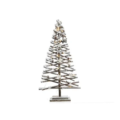 Afbeelding van Micro LED boom sneeuw op batterij 12x40x80 cm 30L warm wit Lumineo