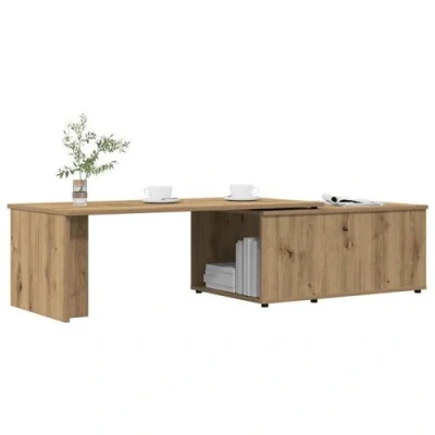 Image de vidaXL Table basse chêne artisanal 150x50x35 cm bois d&#039;ingénierie855981