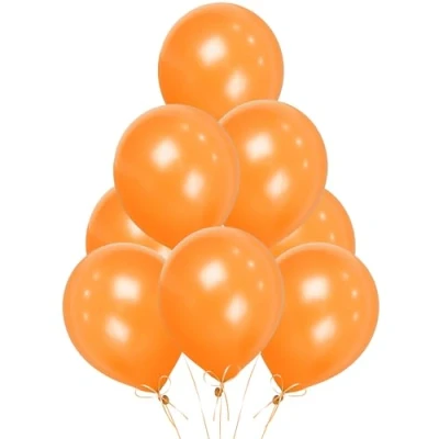 Afbeelding van 10 stuks latexballonnen, 30,5 cm, oranje heliumballonnen voor verjaardag, bruiloft, doop, communie, feestdecoratie