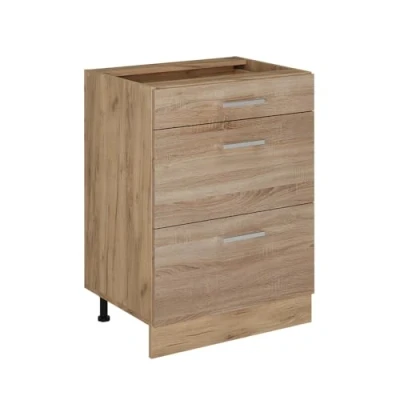 Afbeelding van Vicco Keukenonderkast R Line, Sonoma/Krachtige eik goud, 60 cm met laden, zonder werkblad