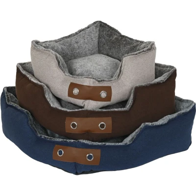 Afbeelding van Hondenbed Dkd Home Decor Bruin Beige Marineblauw 60 X 20 Cm