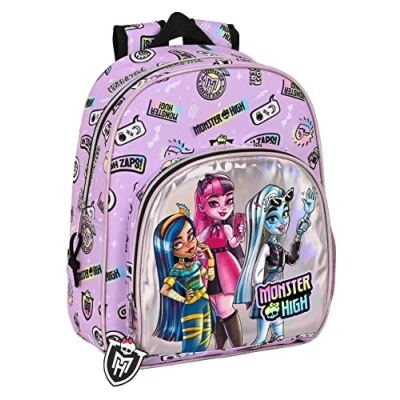 Afbeelding van Schoolrugzak Monster High Best boos Lila 28 x 34 10 cm