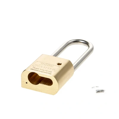Afbeelding van Burg Wächter Profi messing hangslot voor halve profielcilinders 50 mm (beugel: 40 mm)