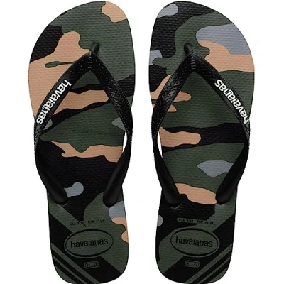 Afbeelding van Havaianas CAMU Unisex Teenslippers, Maat: 35 36, Green olive/black Kunststof