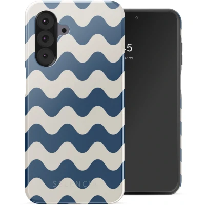 Afbeelding van Selencia Hoesje Geschikt voor Samsung Galaxy A26 Vivid Backcover Wave Vibes Classic Blue
