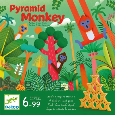 Afbeelding van Djeco balanceerspel pyramid monkey