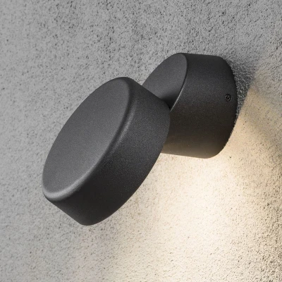 Afbeelding van Konstsmide 7527 Wandlamp Vicenza PowerLED 230V neerwaarts 17.5cm 1x 4W warmwit 3000K matzwart