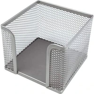 Afbeelding van Helit H2518400 notitiedoos &quot;The Cube Network&quot;, zilver