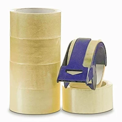 Afbeelding van 6 rollen transparant pakkettape 48 mm x 50 m Crimson Starfish