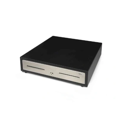 Afbeelding van Safescan Elektrische kassalade met 8 vakken en 5 voor bankbiljetten, B 46 x H 11,5 D 46,5 cm, zwart