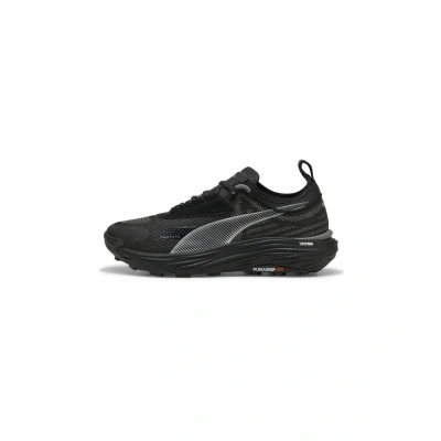 Afbeelding van Puma Voyage Nitro Trail hardloopschoenen Black silver, Heren, Maat: 46, silver Textiel/ synthetisch