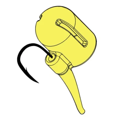 Afbeelding van Liquirigs Liquid Zig Aligner Caps Yellow (4+4 stuks) Imitatie aas