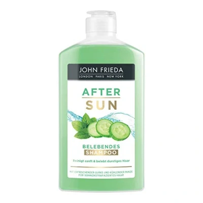 Afbeelding van John Frieda After Sun Shampoo 250 ml met verfrissende komkommer en munt
