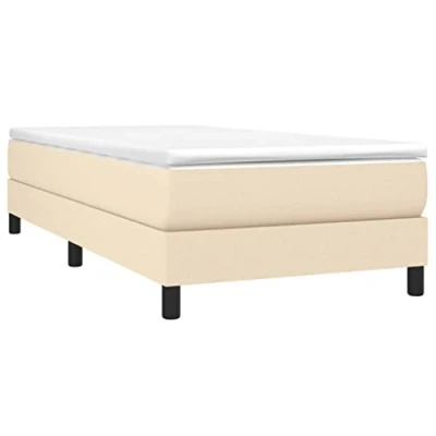 Afbeelding van Boxspringframe stof crmekleurig 90x190 cm