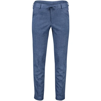 Afbeelding van Zuitable pantalon heren chino/elastische band slim fit blauw gemêleerd 25