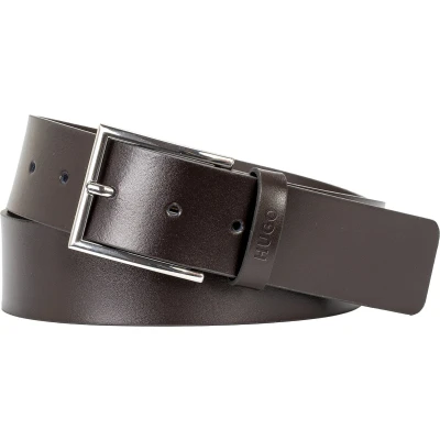 Afbeelding van HUGO Giaspo Riem, Heren, Maat: 120, Dark brown