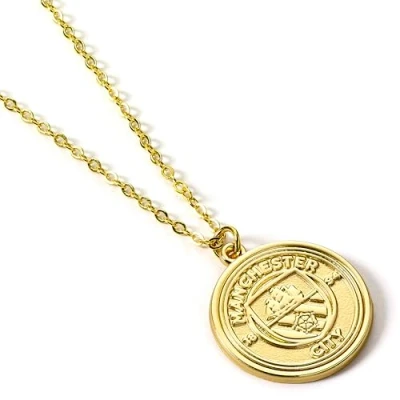 Afbeelding van The Carat Shop Manchester City Voetbal Club Embleem Vergulde Halsketting Collier