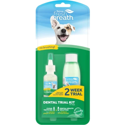 Afbeelding van Tropiclean Fresh Breath Dental Trial Kit Gebitsverzorging 59 ml 19 g