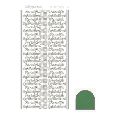 Afbeelding van Hobbydots sticker Mirror Green 10 stuks
