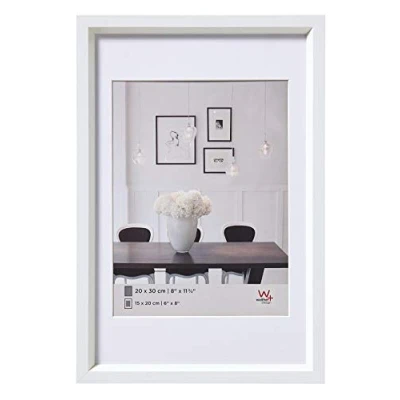 Afbeelding van walther design, ES520W Steel Style, kunststof fotolijst, 15 x 20 cm, wit