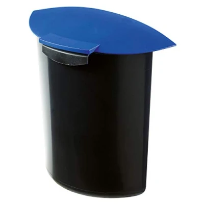 Afbeelding van HAN MOON afvalbak 5 stuks, volume 6,0 liter, met deksel elegant en praktisch, in premium kwaliteit geschikt voor 18190 18198, blauw zwart, 1838 14