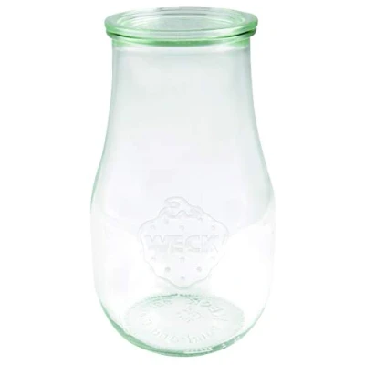 Afbeelding van Weck glazen tulpenpot 2700 ml (hoogwaardige conservering, met deksel, voor hittebestendig, magnetronbestendig, ovenbestendig, glas ronde rand)