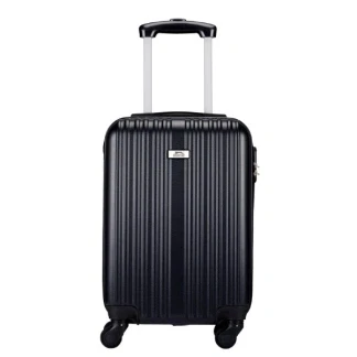 Afbeelding van Slazenger Trolley Handbagage 53x33x20 cm Koffer Cabine Formaat 4 Wielen 360 Roterend met Cijferslot Lichtgewicht Reiskoffer Cabin Size Zwart