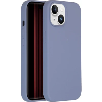 Afbeelding van Accezz Hoesje Geschikt voor iPhone 15 Siliconen Liquid Silicone Backcover grijs