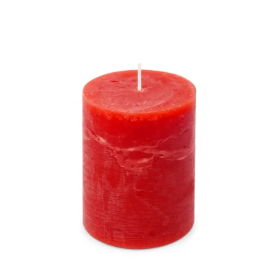 Afbeelding van Rustiek Kaars 80/110mm rood Spaas