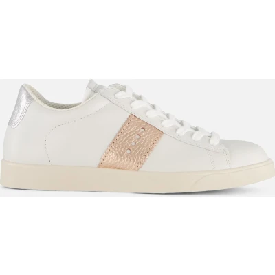 Afbeelding van ECCO Street LITE Sneakers laag, Dames, Maat: 37, White/hammered bronze/pure white silver Leer