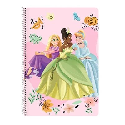 Afbeelding van Notitieboekje Princesses Disney Magical Beige Roze A4 80 Lakens