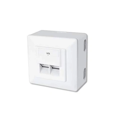 Afbeelding van Digitus DN 9006/B5 N Netwerkdoos Opbouw (op muur) CAT 6 2 poorten Zuiver wit 5 stuk(s)