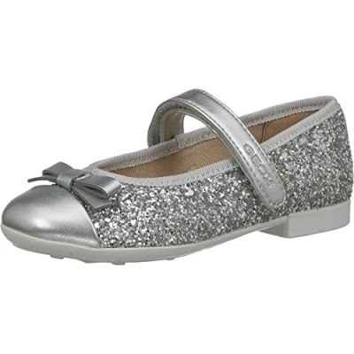 Afbeelding van Geox Jr Plie&#039; A, Brogues Meisjes, zilver.