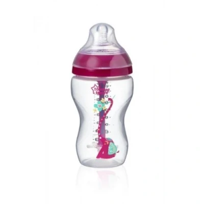 Image de Biberon déco fille anti colique avancé 340ml tommee tippee