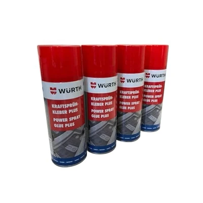Afbeelding van Würth kraftsprühkleber Plus lijmspray, extra sterk, 4 x 400 ml