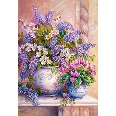 Afbeelding van Puzzel 1500 stukjes voor volwassenen Bloemen Lilac Flowers