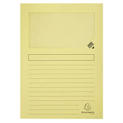 Image de Paquet de 100 chemisesà fenêtre super 160g/m2 22x31cm Exacompta