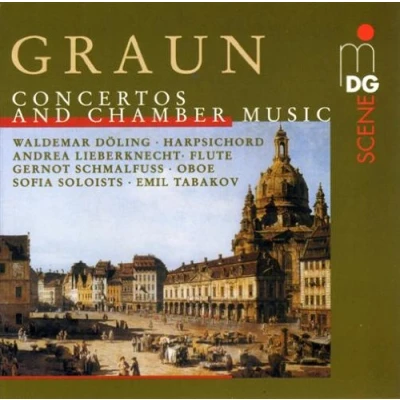 Afbeelding van Waldemar Döling, Gernot Schmalfuss, Andrea Lieberknecht, Sofia Soloists Graun: Concertos And Chamber Music (CD)
