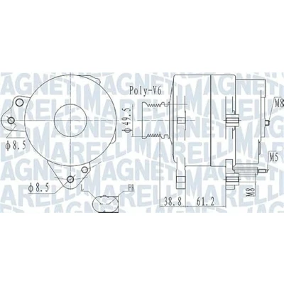 Afbeelding van Magneti Marelli Alternator/Dynamo 063732137010