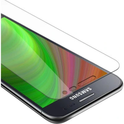 Afbeelding van Cadorabo Screenprotector geschikt voor Samsung Galaxy J2 2015 Pantser film Beschermende in KRISTALHELDER Geharde (Tempered) display beschermglas 9H hardheid met 3D Touch