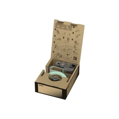 Image de Epson BR VN24YB E Vinyle noir sur jaune Rouleau (2,4 cm x 45 m) 1 cassette(s) bande d&#039;étiquettes pour LabelWorks LW Z5000BE, Z5010BE, Z5010BE AZ, QZ