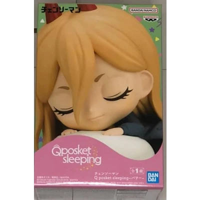 Afbeelding van Banpresto BP88663P figuur Q Posket Sleeping Power Chainsaw Man, 7 cm, meerkleurig