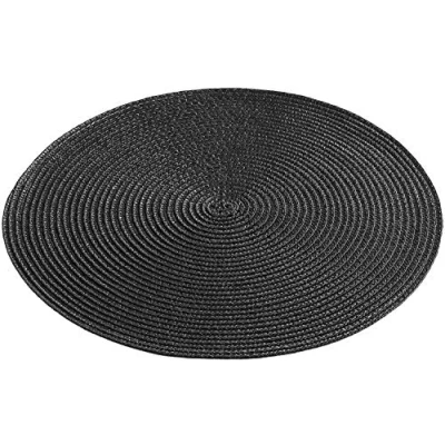 Image de Set de table (0) 35 cm polypropylene zebulon Noir Douceur d&#039;Intérieur