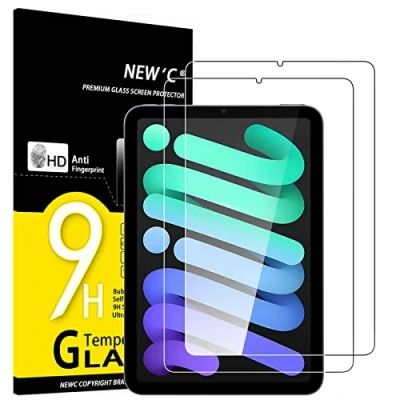 Afbeelding van NEW&#039;C Displaybeschermfolie van gehard glas voor iPad Mini 6 2021 8,3 inch (20,3 cm), HD, ultra transparant, hardheidsgraad 9H, 2 stuks