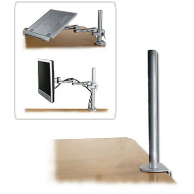Afbeelding van LINDY Tischhalterung 450mm Modular Monitor tafelbeugel 1 voudig Zilver