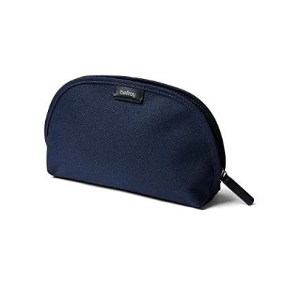 Afbeelding van Bellroy Classic Pouch, pennenetui, basic, leer en genaaide stof (pennen, kabel, make up, persoonlijke voorwerpen), marineblauw
