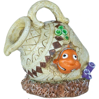 Afbeelding van Superfish Deco Jar Nemo Aquarium Ornament 9x14x13 cm Rood