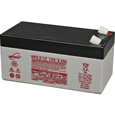 Afbeelding van EnerSys Genesis Loodaccu 12 V 3.4 Ah Loodvlies (AGM) (b x h d) 134 67 mm Kabelschoen 6.35 Onderhoudsvrij, VDS certificering, Geringe zelfontlading,