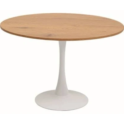 Afbeelding van Kare Design Schickeria Ronde Eettafel 110 X 74 Cm EikenWit