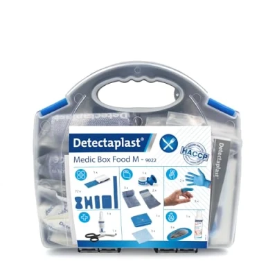 Afbeelding van Detectaplast EHBO koffer Medic Box Food Horeca, HACCP inhoud tot 10 personen verbandtrommel